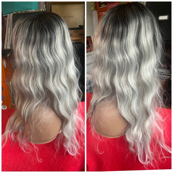 White platinum rooted wig - Picture 3 of 13